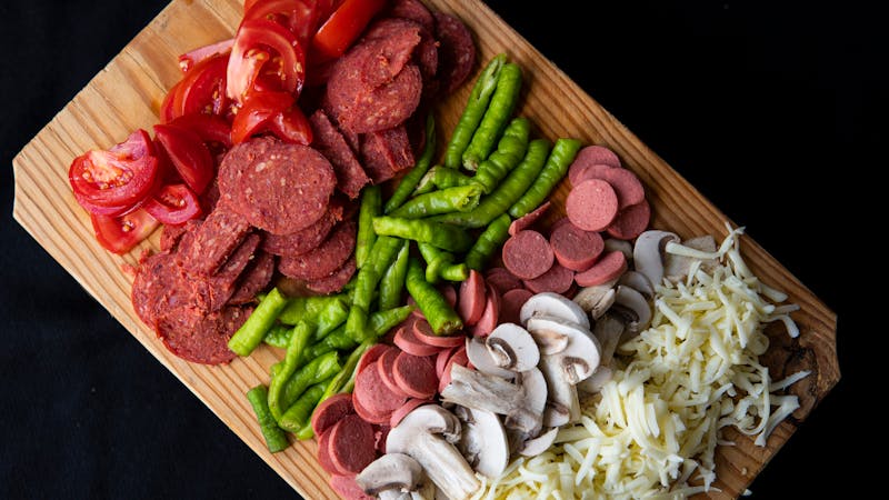 Pepperoni pizza loaded with toppings